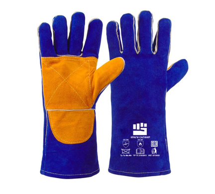 Краги "САПФИР" особо прочные, 35 см, иск.мех, 1/60  КТ1453