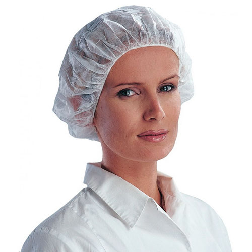 Шапочка-берет одноразовая (спанбонд) (НДС 20%)