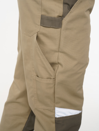 Брюки рабочие мужские №116 бежевый, хаки, СОП ткань Канвас