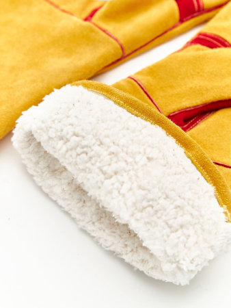 Перчатки (краги) спилковые утепленные термозащитные ProfLineLeader