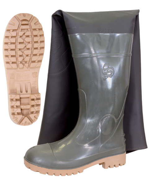 САПОГИ РЫБАЦКИЕ (ВИНИТОЛ+ ПВХ) НА ОСНОВЕ В-40 STEP