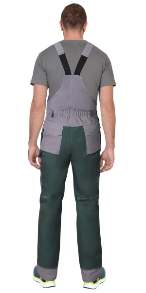 Полукомбинезон "ВЕСТ-ВОРК" зеленый со ср.серым (ЧЗ)