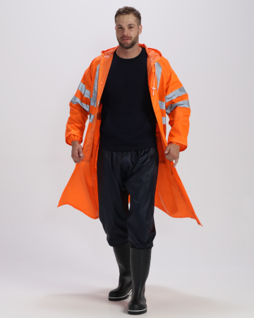 Плащ влагозащитный сигнальный ProfLine Specialist СОП, оранжевый  (ЧЗ)