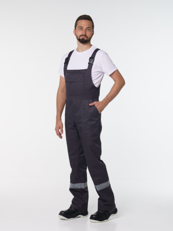 Полукомбинезон рабочий мужской №112 тёмно-серый СОП