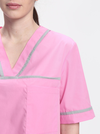 Костюм женский Ирис (тк.ТиСи), ярко-розовый/серый (ЧЗ)