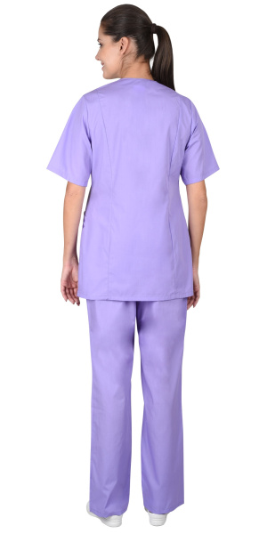 Костюм "Женева" женский: куртка, брюки сиреневый с фиолетовым