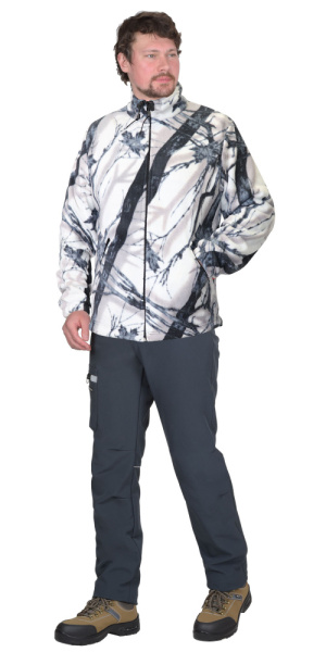 Куртка флисовая КМФ Зимний лес 