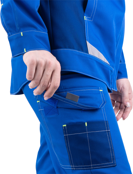 Куртка женская ТУРБО SAFETY летняя от механических воздействий и ОПЗ, василек-синий