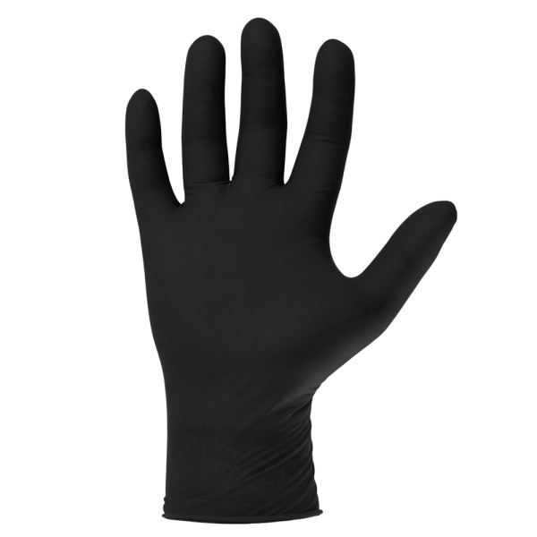 JSN9 Нитриловые перчатки черные одноразовые модель, длина 240мм,толщина 0,15мм, (уп. 100шт) Jeta Saf