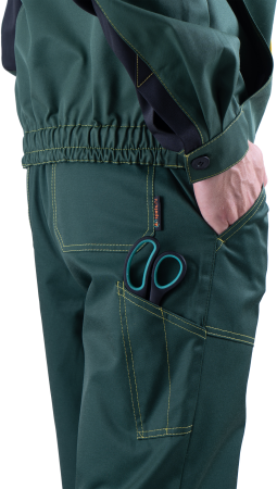 Костюм КМ-10 ЛЮКС летний, зеленый-желтый (Куртка+полукомбинезон) (ЧЗ)