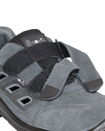 Полуботинки с перфорацией "Универсал", замша (серые), ПУ