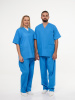 Костюм рабочий универсальный №104 (куртка, брюки) голубой, ткань смесовая