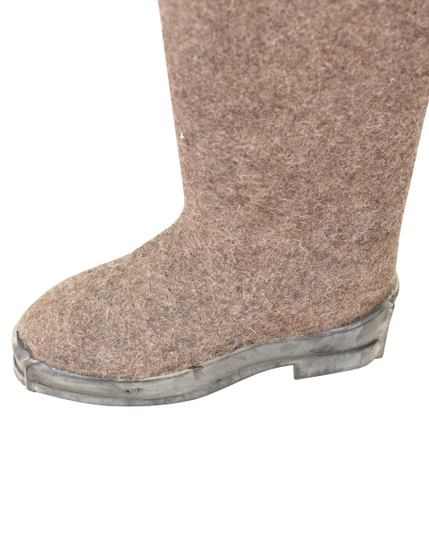 Валенки серые на резиновой подошве