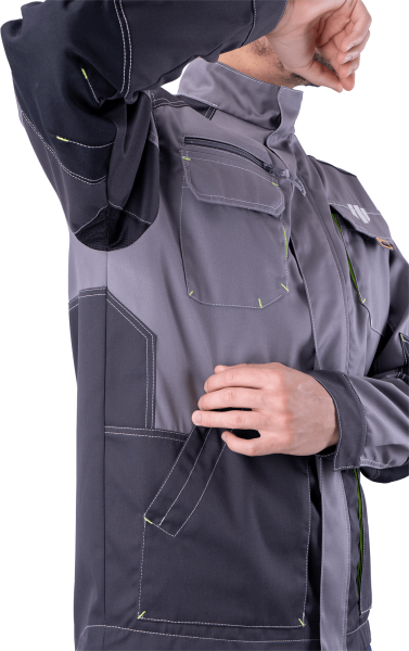 Куртка ЭДВАНС летняя, серый-т.серый-черный Кур 687 Томбой, пл. 245 г/м² ФСС