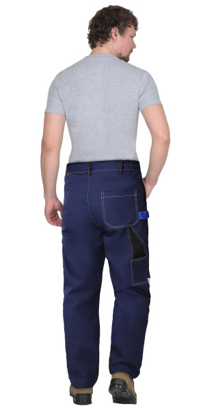 Брюки "Фаворит-Мега" : т.синий с чёрным и васил., СОП, тк.Rodos (ЧЗ)