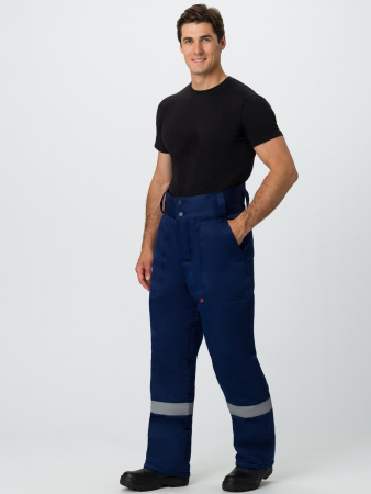 Брюки зимние Экспертный-Люкс (Смесовая, 210), темно-синий