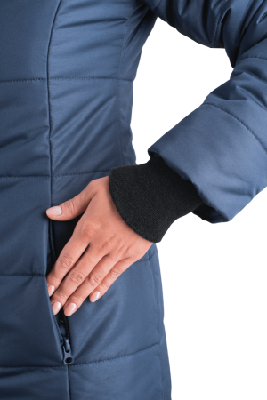 Пальто ФЬЮЖЕН зимнее, т/синий, женское Пал 002