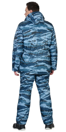 Костюм "Безопасность" (охрана/охранник) зимний: куртка, п/комб. КМФ серый вихрь